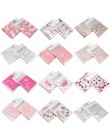 100 sztuk 7x7CM kwiat wzór ciasto torebka do pakowania ciastek i prezent torby cukierków DIY samoprzylepne etui Wedding Birthday