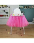100cm x 35cm Tutu tiulowe spódnice stołowe Baby Shower dekoracje urodzinowe na wysokie krzesło tekstylia domowe zaopatrzenie fir