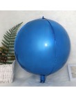 2 sztuk 4D 32 22 18 10 cal okrągłe balony z folii aluminiowej metalowy balon Birthday Party helem balon dekoracje ślubne dla dzi