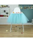 100cm x 35cm Tutu tiulowe spódnice stołowe Baby Shower dekoracje urodzinowe na wysokie krzesło tekstylia domowe zaopatrzenie fir