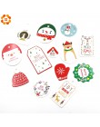 50 szt. Wielostylowy papier świąteczny wesołych tagów DIY Craft etykieta na świąteczne przyjęcie uwaga wisząca etykietka Handman