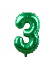 1pc 32 cali zielone balony foliowe cyfry nowy helem Globo Baby Shower/wszystkiego najlepszego z okazji urodzin/rocznica/dekoracj