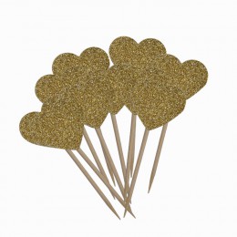 20 części/partia Handmade śliczny różowy serce Cupcake wykaszarki akcesoria do ciast na przyjęcie urodzinowe wesele dekoracja