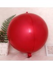 2 sztuk 4D 32 22 18 10 cal okrągłe balony z folii aluminiowej metalowy balon Birthday Party helem balon dekoracje ślubne dla dzi