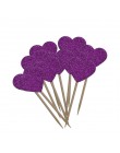 20 części/partia Handmade śliczny różowy serce Cupcake wykaszarki akcesoria do ciast na przyjęcie urodzinowe wesele dekoracja