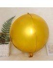 2 sztuk 4D 32 22 18 10 cal okrągłe balony z folii aluminiowej metalowy balon Birthday Party helem balon dekoracje ślubne dla dzi