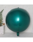 2 sztuk 4D 32 22 18 10 cal okrągłe balony z folii aluminiowej metalowy balon Birthday Party helem balon dekoracje ślubne dla dzi