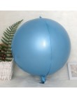 2 sztuk 4D 32 22 18 10 cal okrągłe balony z folii aluminiowej metalowy balon Birthday Party helem balon dekoracje ślubne dla dzi