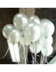15 sztuk/partia 10 calowy złoty czarny biały lateksowe baloniki helowe ślub Baby Shower dekoracje na przyjęcie urodzinowe dostar