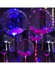 Migające diody Led balon święcący z pałeczkami hel przezroczysty balon dekoracje ślubne urodzinowe 3 etap częstotliwości LED lek