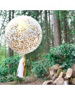 36 cal gigantyczne jasne balony 10g kolorowe konfetti Globos dekoracje ślubne Birthday Party przezroczysty konfetti dostaw