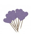 20 części/partia Handmade śliczny różowy serce Cupcake wykaszarki akcesoria do ciast na przyjęcie urodzinowe wesele dekoracja