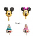 13 sztuk Mickey Minnie numer 1 pierwsze urodziny dziewczyna chłopiec z balonów foliowych dzieci dekoracja urodzinowa balon z hel