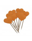 20 części/partia Handmade śliczny różowy serce Cupcake wykaszarki akcesoria do ciast na przyjęcie urodzinowe wesele dekoracja