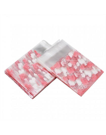 100 sztuk 7x7CM kwiat wzór ciasto torebka do pakowania ciastek i prezent torby cukierków DIY samoprzylepne etui Wedding Birthday