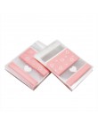 100 sztuk 7x7CM kwiat wzór ciasto torebka do pakowania ciastek i prezent torby cukierków DIY samoprzylepne etui Wedding Birthday