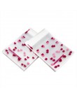 100 sztuk 7x7CM kwiat wzór ciasto torebka do pakowania ciastek i prezent torby cukierków DIY samoprzylepne etui Wedding Birthday