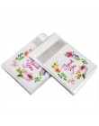 100 sztuk 7x7CM kwiat wzór ciasto torebka do pakowania ciastek i prezent torby cukierków DIY samoprzylepne etui Wedding Birthday