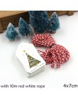 50 szt. Wielostylowy papier świąteczny wesołych tagów DIY Craft etykieta na świąteczne przyjęcie uwaga wisząca etykietka Handman