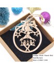 6 sztuk/partia Vintage Hollow Christmas Gift drewniane ozdoby wiszące drewniane rzemiosło ozdoby choinkowe ozdoby dla dzieci zab