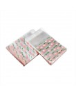 100 sztuk 7x7CM kwiat wzór ciasto torebka do pakowania ciastek i prezent torby cukierków DIY samoprzylepne etui Wedding Birthday
