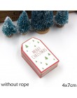 50 szt. Wielostylowy papier świąteczny wesołych tagów DIY Craft etykieta na świąteczne przyjęcie uwaga wisząca etykietka Handman