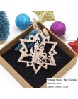 6 sztuk/partia Vintage Hollow Christmas Gift drewniane ozdoby wiszące drewniane rzemiosło ozdoby choinkowe ozdoby dla dzieci zab