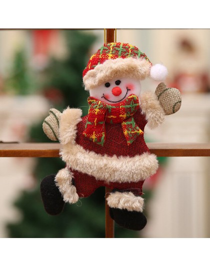 Nowy rok 2020 święty mikołaj/bałwan/lalka łosia bożonarodzeniowe ozdoby choinkowe ozdoby świąteczne dla domu Natal Navidad 2019 