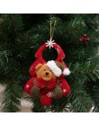 Nowy rok 2020 święty mikołaj/bałwan/lalka łosia bożonarodzeniowe ozdoby choinkowe ozdoby świąteczne dla domu Natal Navidad 2019 