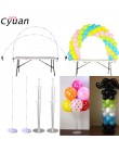 Cyuan DIY balon kolumna stojak zestawy plastikowe klipsy podstawa łuku rama podstawa i słup na ślub urodziny festiwal strona dek