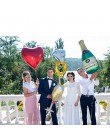 1 sztuk Bride Groom Wedding dekoracyjne balony foliowe małżeństwo chłopiec dziewczyna miłość okrągłe z helem walentynki Event Pa