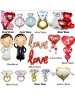 1 sztuk Bride Groom Wedding dekoracyjne balony foliowe małżeństwo chłopiec dziewczyna miłość okrągłe z helem walentynki Event Pa