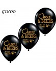 GIHOO 10 sztuk Cheers & Beers 21 30 40 50 lat rocznica ślubu 10 cali lateksowe balony urodziny dorośli artykuły do dekoracji imp