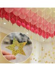 100 sztuk Bling błyszczące gwiazdy kartonowe karty balony wisiorek wstążka ślub dekoracja z balonów zaopatrzenie firm 6 kolorów 