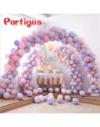 Partigos 50 sztuk 5 cal cukierki Macaron lateksowe balony balon z helem na wesele urodziny zabawki dla dzieci Globos balony na i