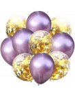 10 sztuk dużo 12 cali metalowe lateksowe konfetti do balonów balony dzieci artykuły na urodziny wesela Globos metalowe chromowan
