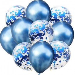 10 sztuk dużo 12 cali metalowe lateksowe konfetti do balonów balony dzieci artykuły na urodziny wesela Globos metalowe chromowan
