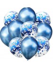 10 sztuk dużo 12 cali metalowe lateksowe konfetti do balonów balony dzieci artykuły na urodziny wesela Globos metalowe chromowan