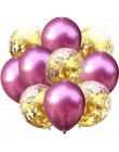 10 sztuk dużo 12 cali metalowe lateksowe konfetti do balonów balony dzieci artykuły na urodziny wesela Globos metalowe chromowan