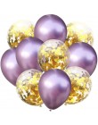 10 sztuk dużo 12 cali metalowe lateksowe konfetti do balonów balony dzieci artykuły na urodziny wesela Globos metalowe chromowan