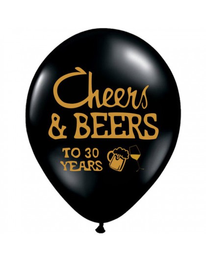 GIHOO 10 sztuk Cheers & Beers 21 30 40 50 lat rocznica ślubu 10 cali lateksowe balony urodziny dorośli artykuły do dekoracji imp