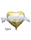 1 sztuk Bride Groom Wedding dekoracyjne balony foliowe małżeństwo chłopiec dziewczyna miłość okrągłe z helem walentynki Event Pa