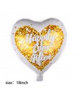 1 sztuk Bride Groom Wedding dekoracyjne balony foliowe małżeństwo chłopiec dziewczyna miłość okrągłe z helem walentynki Event Pa