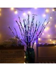 1 sztuk dekoracyjna choinka bożonarodzeniowa oddział światła 20Leds łańcuchy świetlne tabela Noel ozdoby na boże narodzenie w do