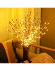1 sztuk dekoracyjna choinka bożonarodzeniowa oddział światła 20Leds łańcuchy świetlne tabela Noel ozdoby na boże narodzenie w do