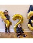 40 cal różowe złoto srebrna cyfra z balonów foliowych duże helem Globos Birthday Party ślub dekoracje cyfrowy rysunek balon