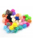 100 sztuk/partia Mini róża z pianki polietylenowej głowy sztuczne Handmade DIY ślub dekoracja domu zaopatrzenie firm fałszywe kw