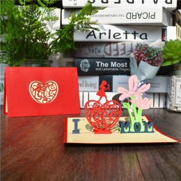 3D karty kirigami upominki na dzień matki karty kocham mamę goździki bukiety kwiatowe kartki z życzeniami dla matki kartka urodz