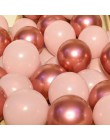 12 sztuk/partia różowy lateksowy balon chrom złoty srebrny złoty chrom metaliczny ślub dla przyszłej panny młodej Theme Party Ai