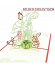 3D karty kirigami upominki na dzień matki karty kocham mamę goździki bukiety kwiatowe kartki z życzeniami dla matki kartka urodz